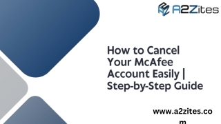 How to Cancel Your McAfee Account Easily  Step-by-Step Guide