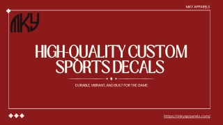 High-Quality Custom Sports Decals