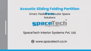 Acoustic Folding Partition Pune - SpaceTech