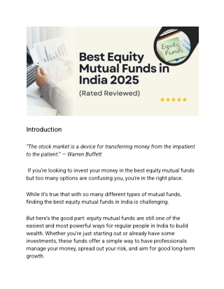 Best Equity Mutual Funds in India 2025 (Rated Reviewed) (1)