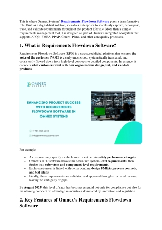 Requirements Flowdown Software