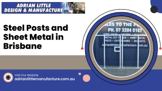 Steel Posts and Sheet Metal in Brisbane