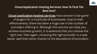Cloud Hosting : Scalable, Secure & High-Performance Solutions