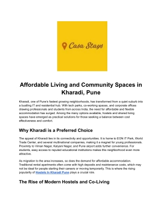 Affordable Living and Community Spaces in Kharadi, Pune