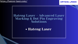 Hateng Laser – Advanced Laser Marking & Dot Pin Engraving Solutions