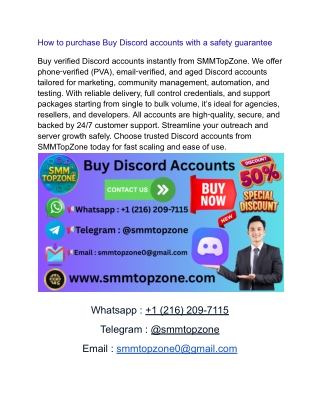 Top Benefits of Buying Discord Accounts for Your Community