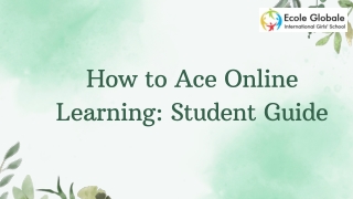 How to Ace Online Learning Student Guide