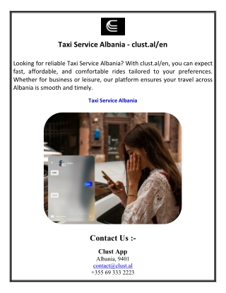 Taxi Service Albania - clust.al en