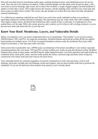 Flat Roofing Maintenance Tips to Prevent Leaks