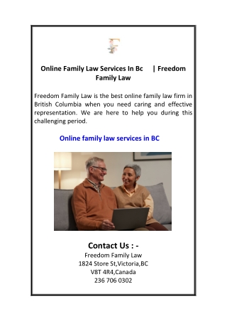 Online Family Law Services In Bc​  Freedom Family Law