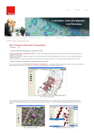SIG Système d’Information Géographique ou Géomatique _ outils de cartographie numérique, représentation spatiale des inf
