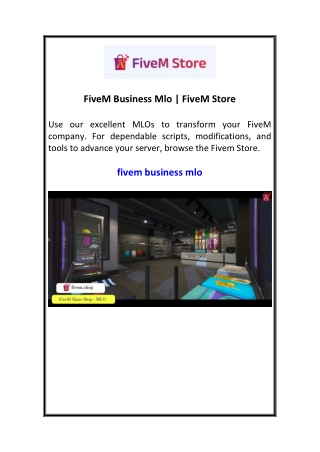 FiveM Business Mlo  FiveM Store