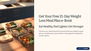 Free E-book for 21-Day Weight Loss Meal Plan