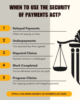 When to Use the Security of Payments Act?