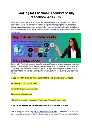 Looking for Facebook Accounts to buy _Facebook Ads.2025