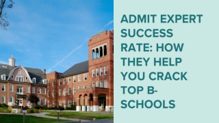 Admit Expert Success Rate How They Help You Crack Top B-Schools