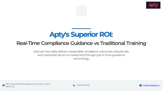 Training vs. Real-Time Compliance Guidance - Apty