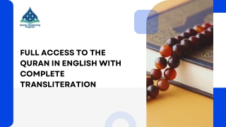 Full Access to the Quran in English with Complete Transliteration