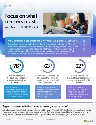 Focus on what matters most with Microsoft 365 Copilot