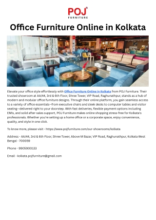 Office Furniture Online in Kolkata