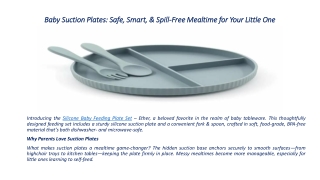 Baby Suction Plates