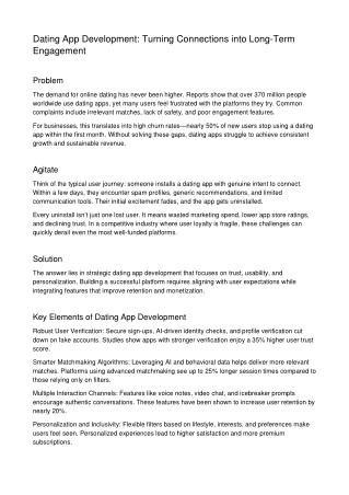 Dating App Development