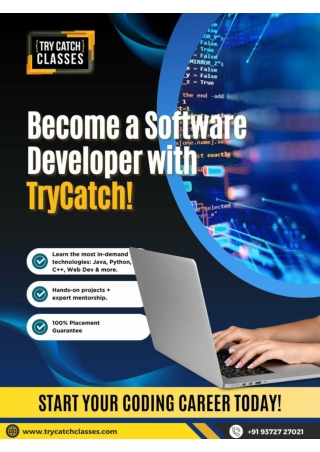 Software Development Course with Placement Guarantee at TryCatch Classes