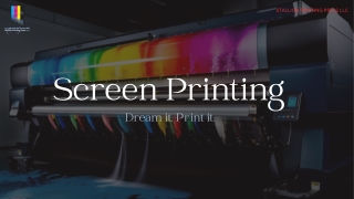 Screen Printing | Printing Companies in Sharjah