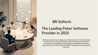 Build custom poker software designed to match your unique vision.