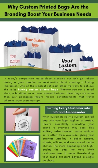 Why Custom Printed Bags Are the Branding Boost Your Business Needs