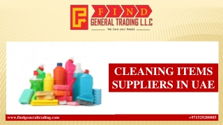 CLEANING ITEMS SUPPLIERS IN UAE
