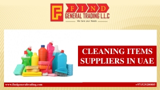 CLEANING ITEMS SUPPLIERS IN UAE
