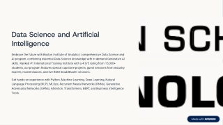 6 Months Data Science Course in Chennai