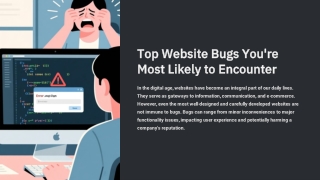 Top Website Bugs That Hurt User Experience