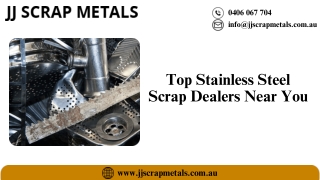 Top Stainless Steel Scrap Dealers Near You