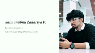 Salmanubnu Zakariya P – Python Developer, Digital Marketer & Frontend Portfolio