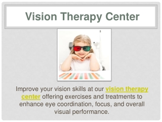 Vision Therapy Centre