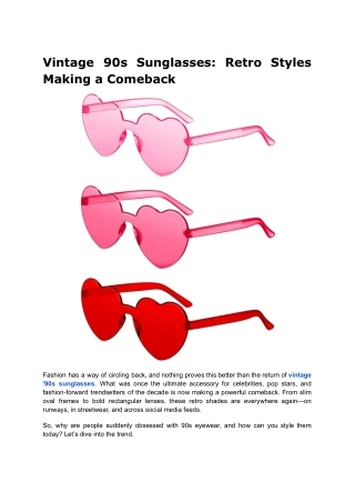 vintage 90s sunglasses