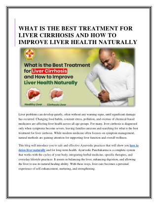 What Is the Best Treatment for Liver Cirrhosis and How to Improve Liver Health Naturally (1)