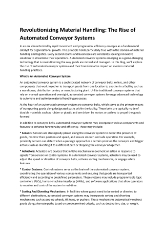 Revolutionizing Material Handling