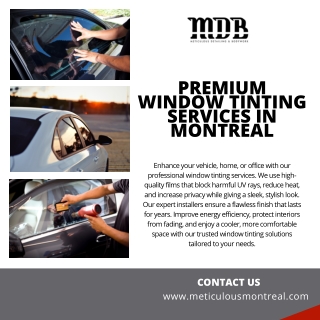 Best Car Window Tinting for a Sleek, Cool, and Protected Ride