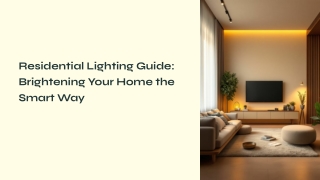 Residential lighting dubai