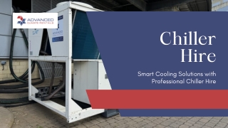 Smart Cooling Solutions with Professional Chiller Hire