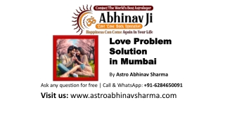 Best Astrologer for Love Problem Solution in Mumbai