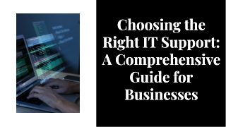 Finding the Best IT Support Company: A Complete Guide for Businesses