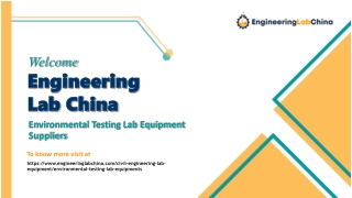 Environmental Testing Lab Equipment Suppliers