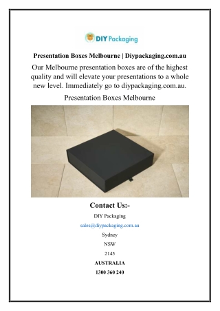 Presentation Boxes Melbourne | Diypackaging.com.au