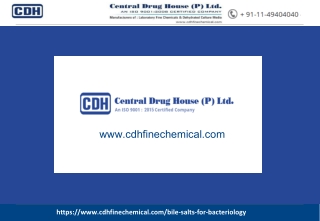 Bile Salts Manufacturers India