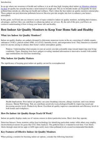 Best Indoor Air Quality Monitors to Keep Your Home Safe and Healthy