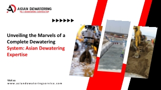 Asian Dewatering | Trusted Well Point Dewatering Contractors